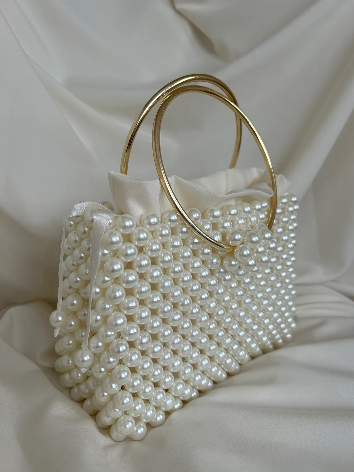 Sac Perles Élégant