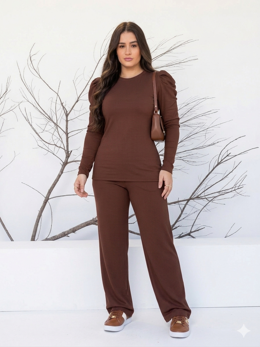 Ensemble Chic Marron